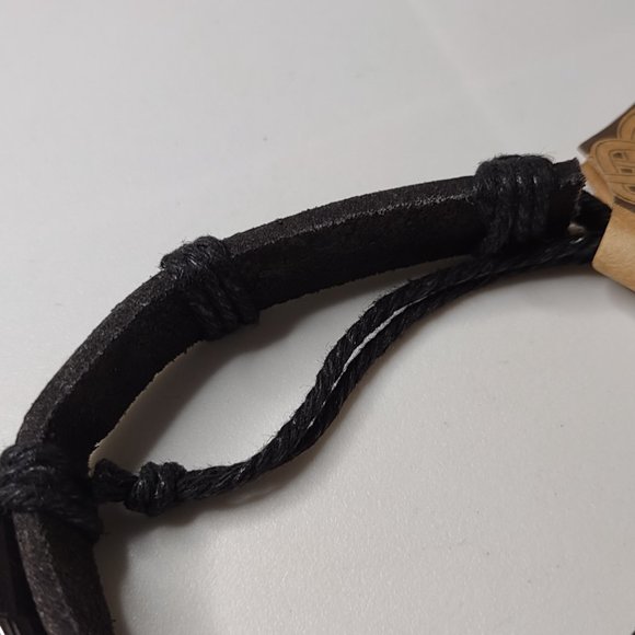 Catholic Black Band Bracelet With Tags - Picture 7 of 12